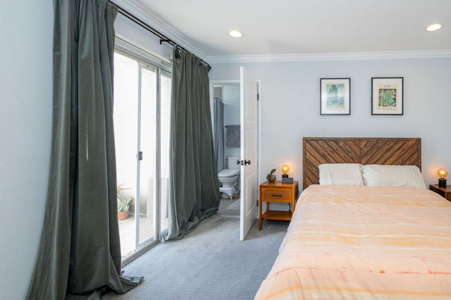 Primary bedroom at 611 Mound Avenue #E in South Pasadena