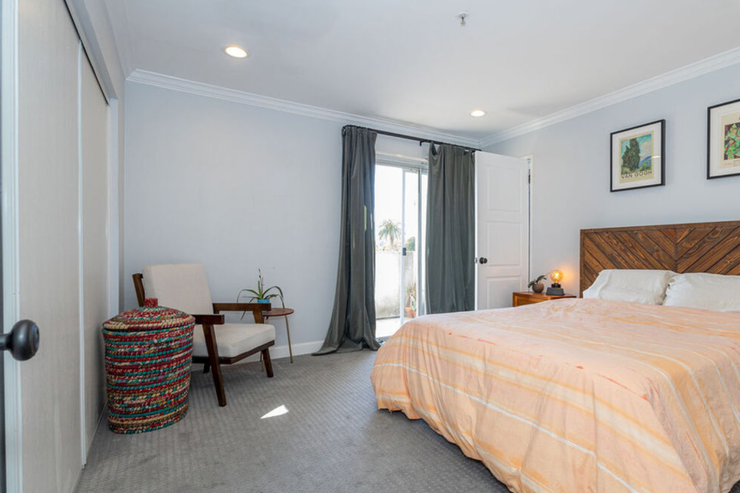Primary bedroom at 611 Mound Avenue #E in South Pasadena