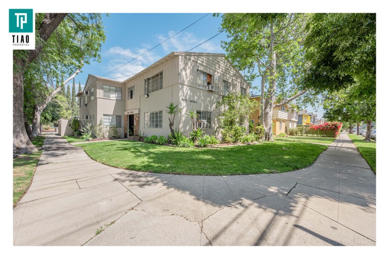 Wide angle exterior of 16021 Victory Blvd