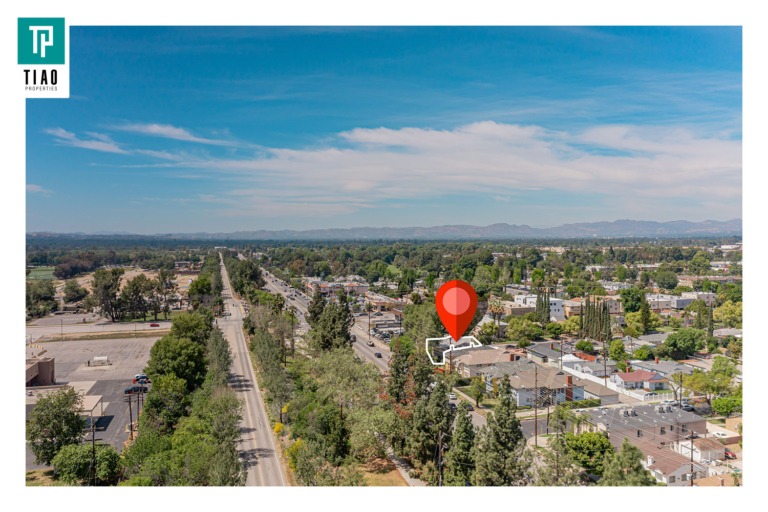 Drone shot of 16021 Victory Blvd