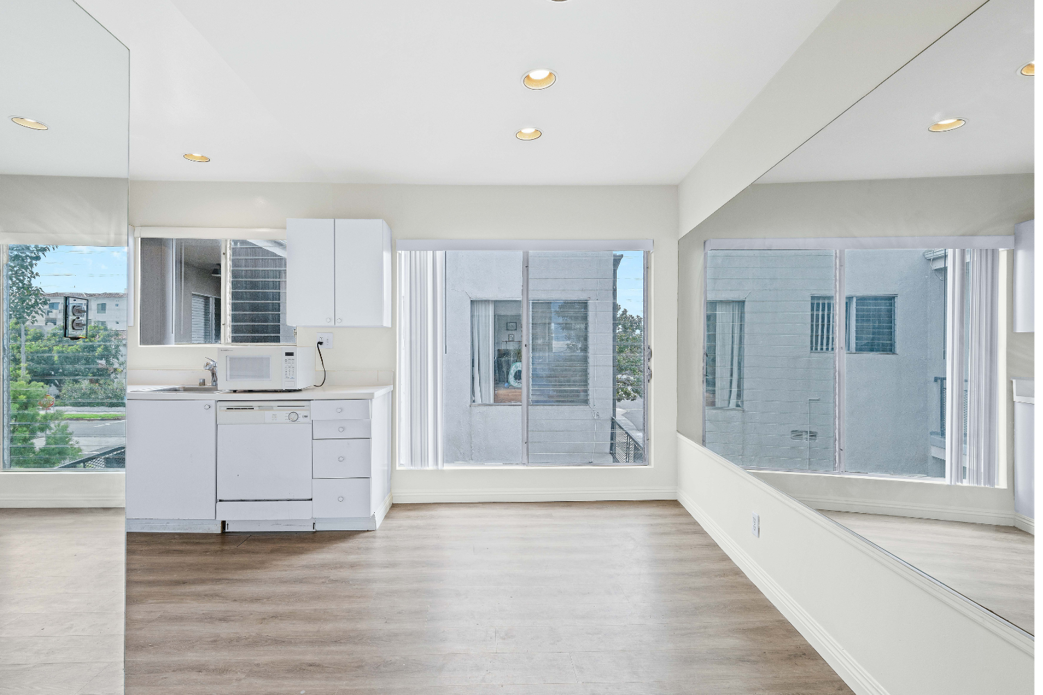 8635 Cashio St living room in unit