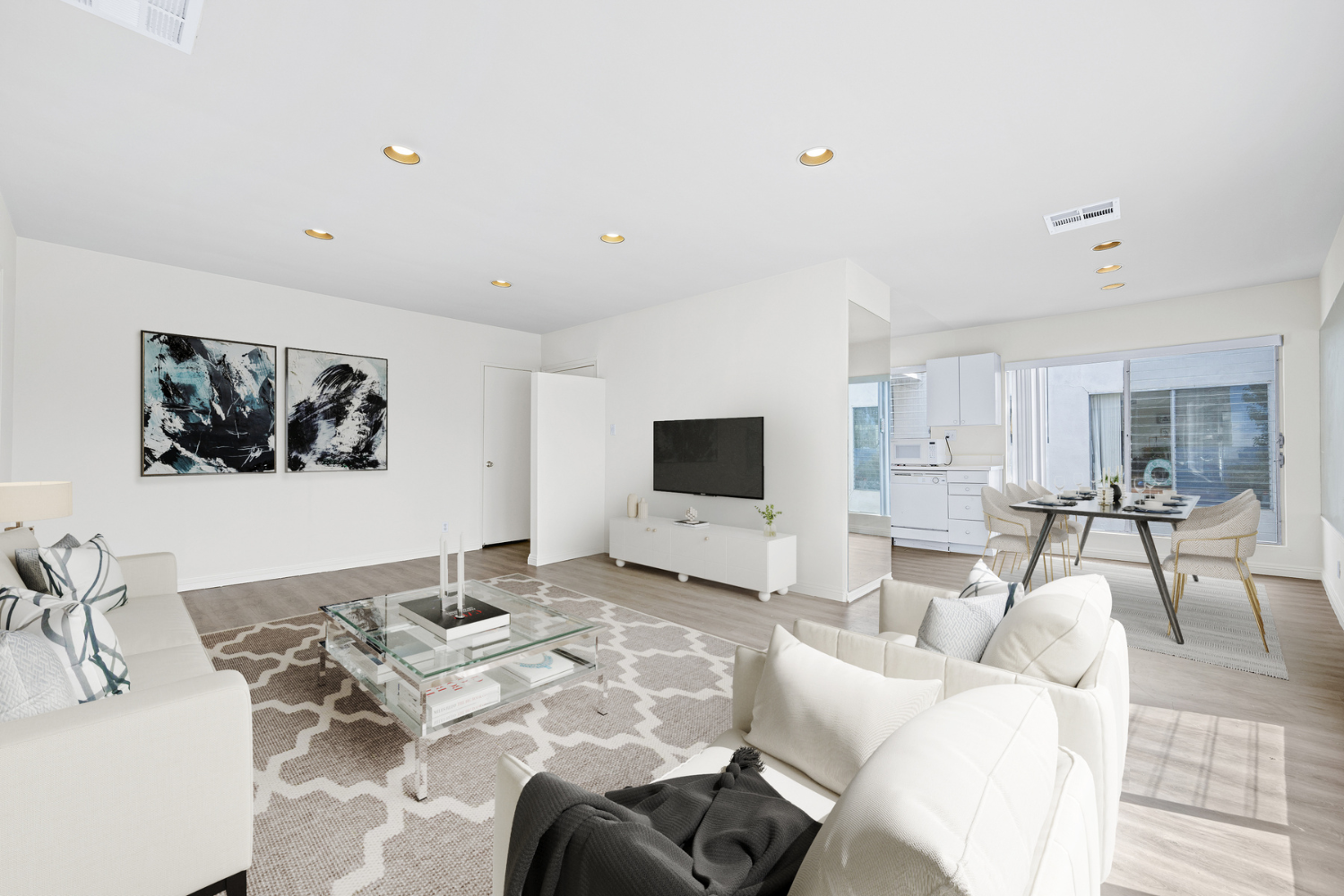 8635 Cashio Street digitally staged unit