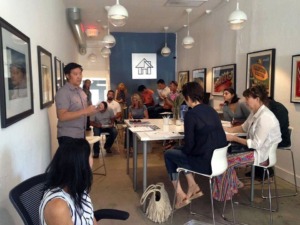 Real Estate networking group in session